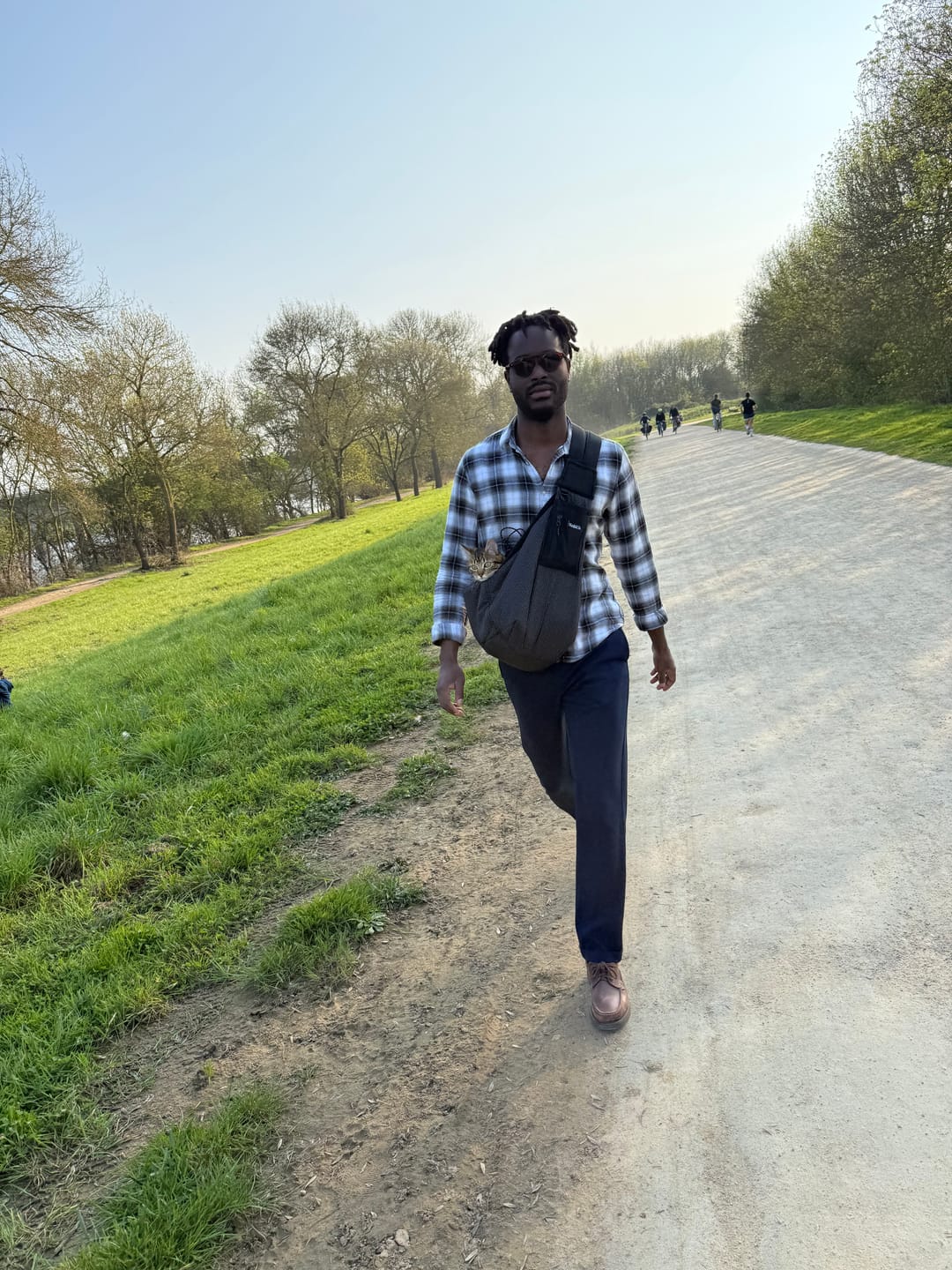 Customer photo review of Sac de transport en bandoulière noir