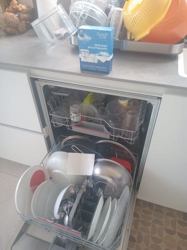 Customer photo review of דפי ניקוי למדיח
