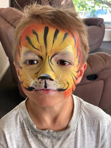 Customer photo review of The Imagination Face Paint Kit