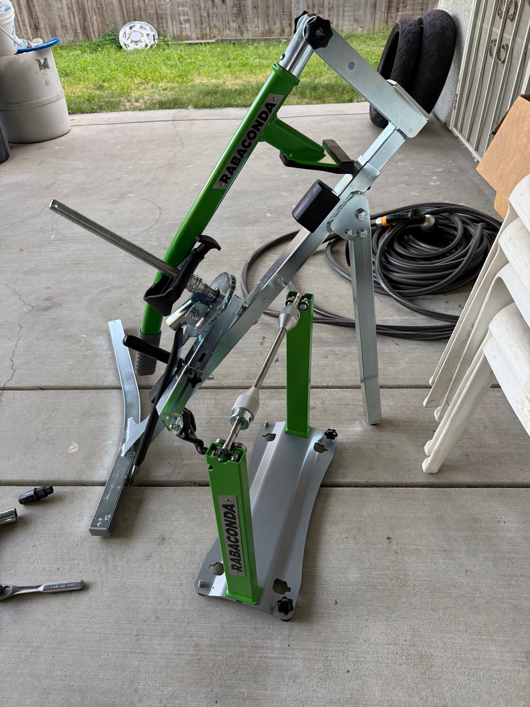 Customer photo review of Rabaconda Street Bike Tire Changer