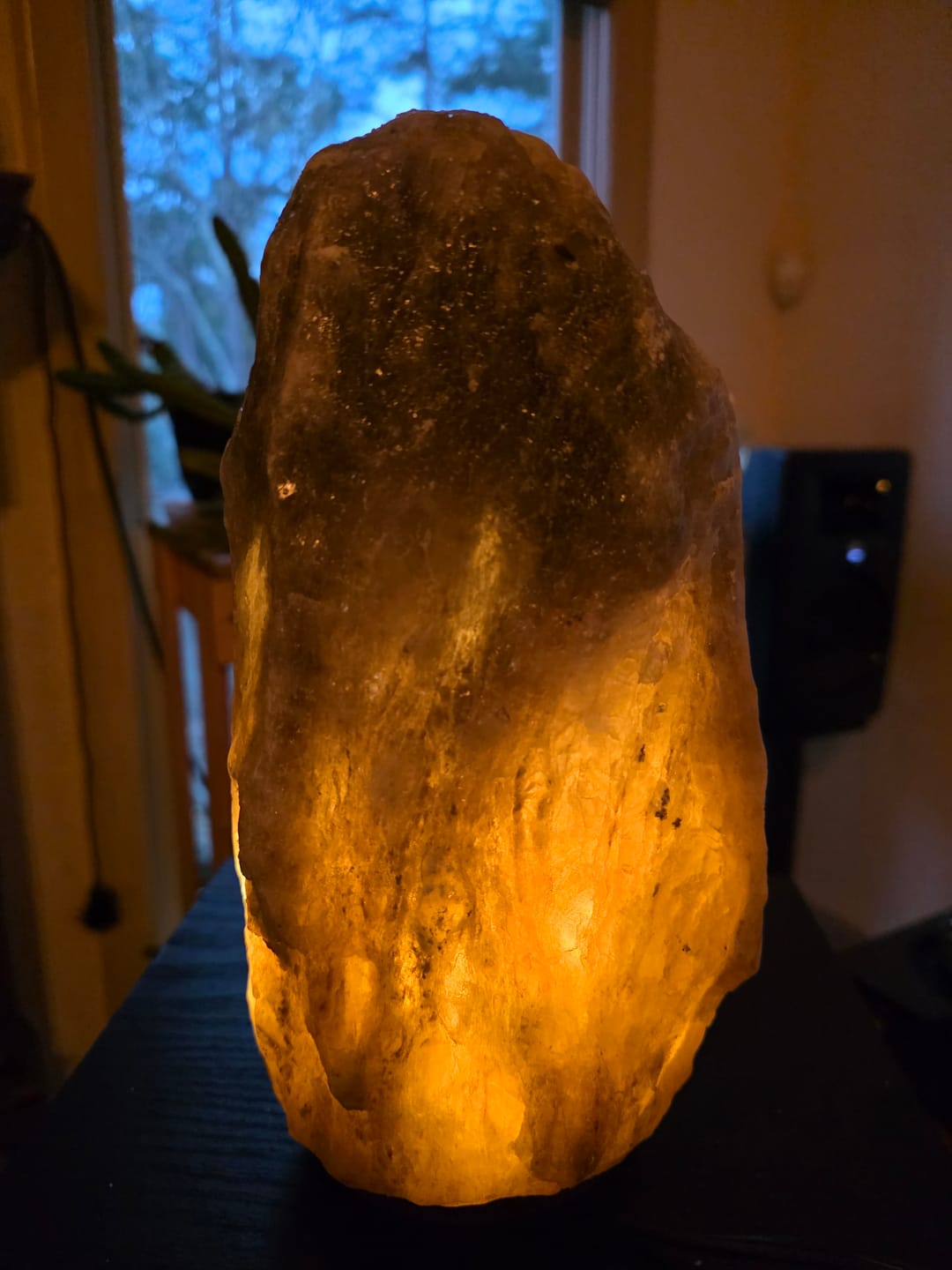 Customer photo review of Rare Gray Himalayan Salt Lamp