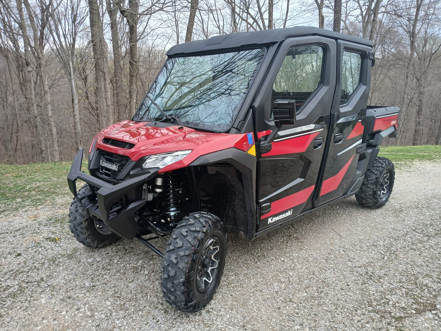 Customer photo review of Kawasaki Ridge PREMIUM SIDE MIRROR SET