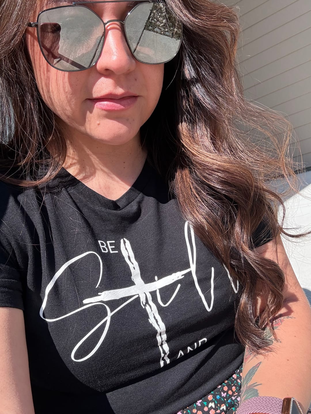Customer photo review of Ladies Whisper of Grace Tee