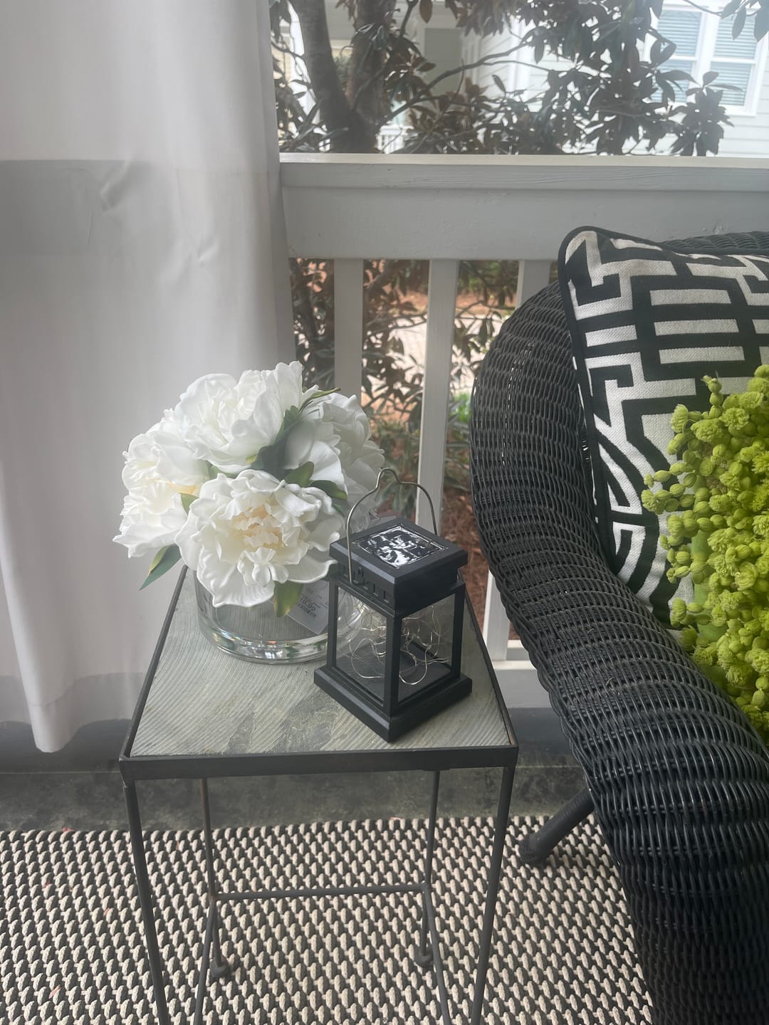 Customer photo review of Classic Outdoor Solar Lantern