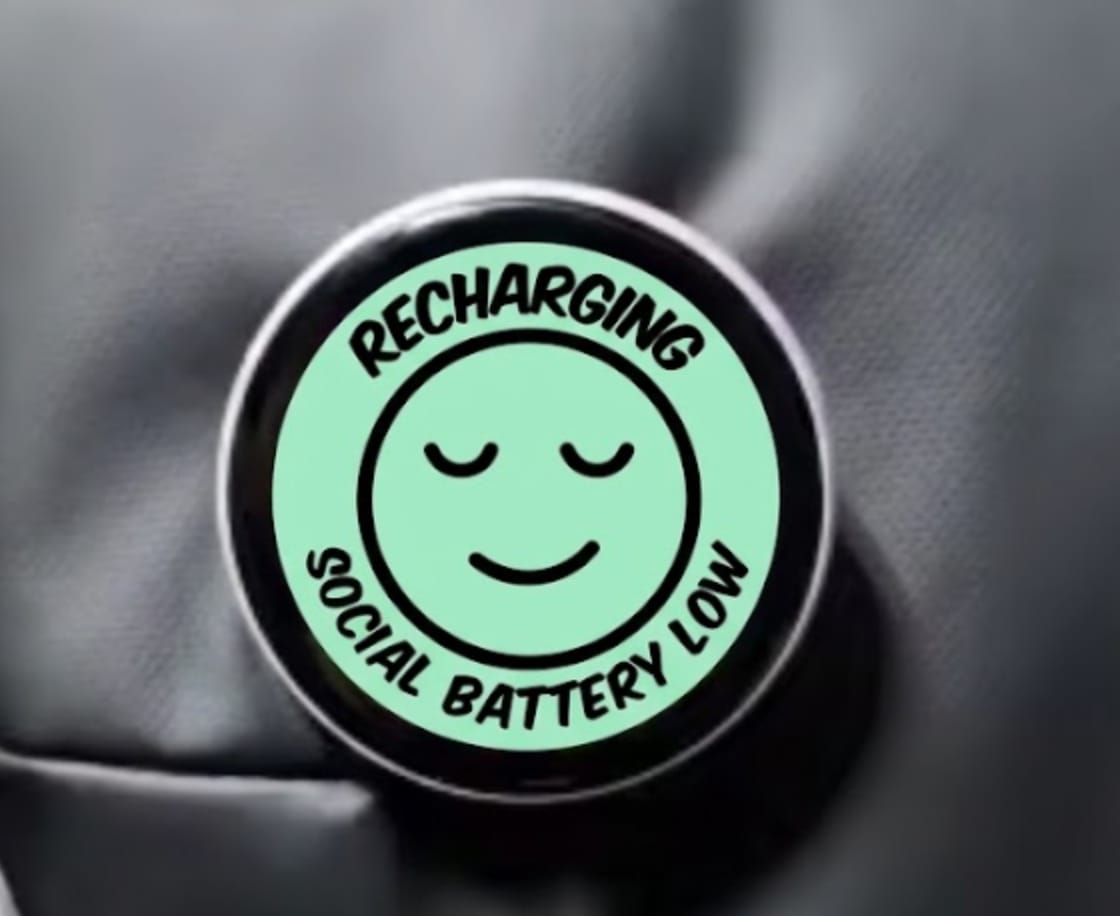 Customer photo review of FaceFlip™ | Mood Badge