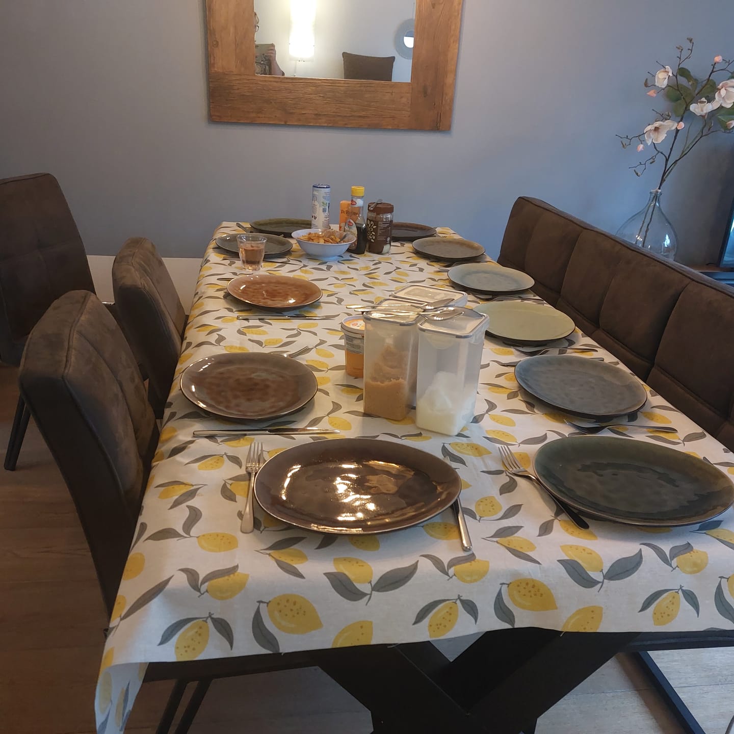 Customer photo review of Cosy & Trendy Dinerborden Streetfood 27.5 x 23 cm - 10 Stuks