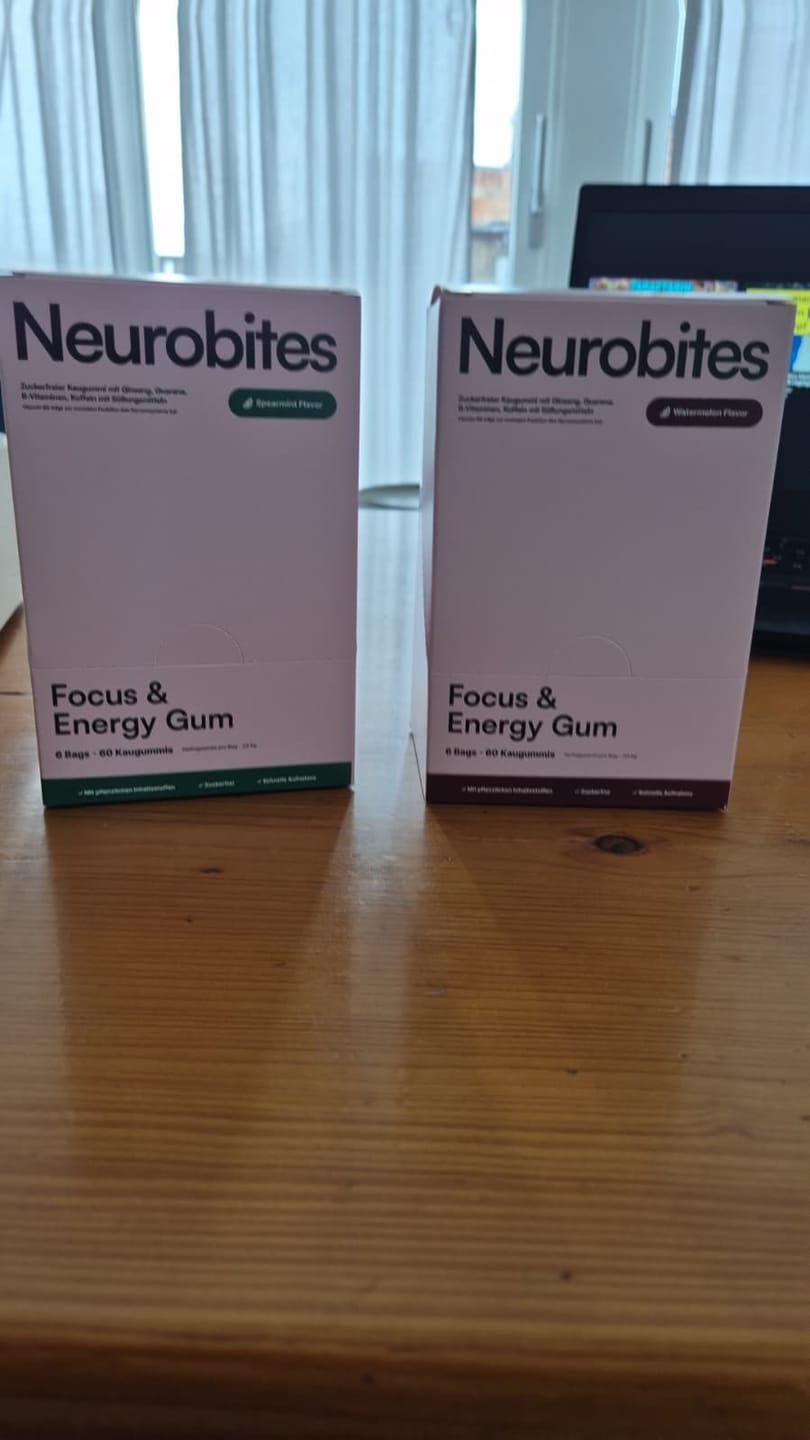 Customer photo review of Neurobites® Focus & Energy Supplement (Performance-Starterpaket)