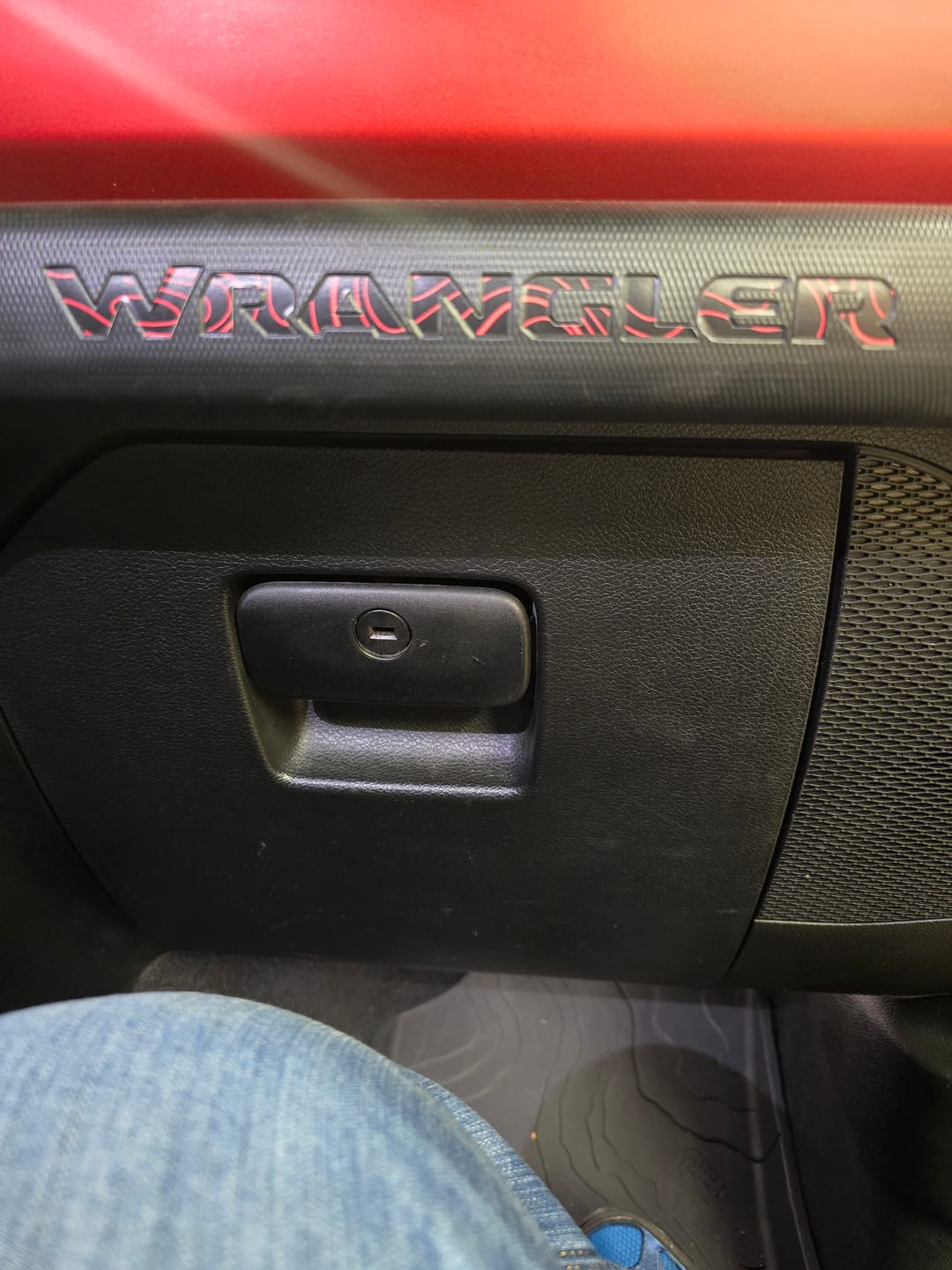 Customer photo review of WRANGLER Grab Bar Inlay Decal | Fits Wrangler JL