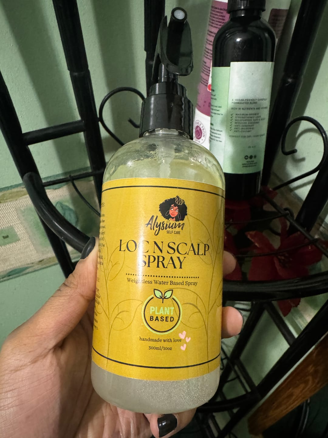 Customer photo review of Plant Based Loc & Scalp spray