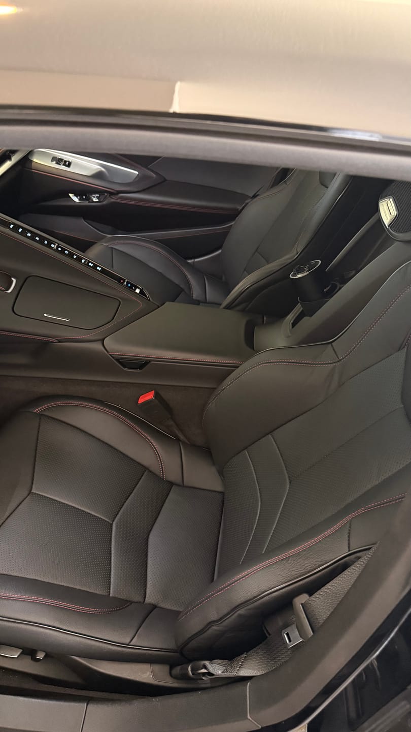 Customer photo review of Corvette C8 GT1 Custom Leather Seat Cover Kit