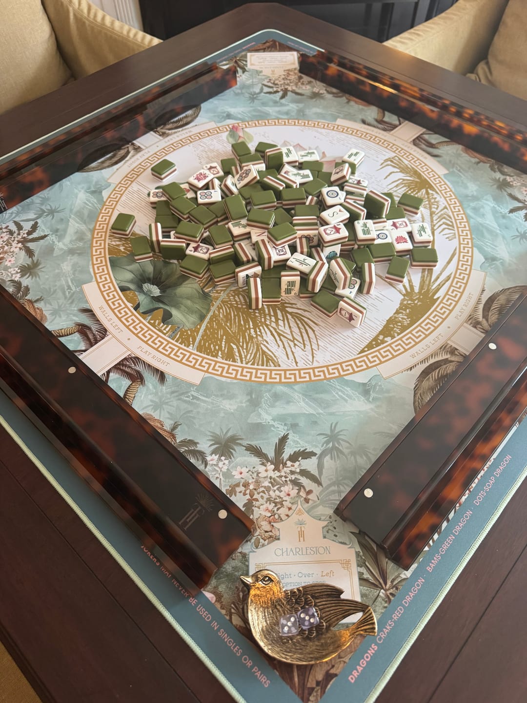 Customer photo review of Tortoiseshell Mahjong Racks
