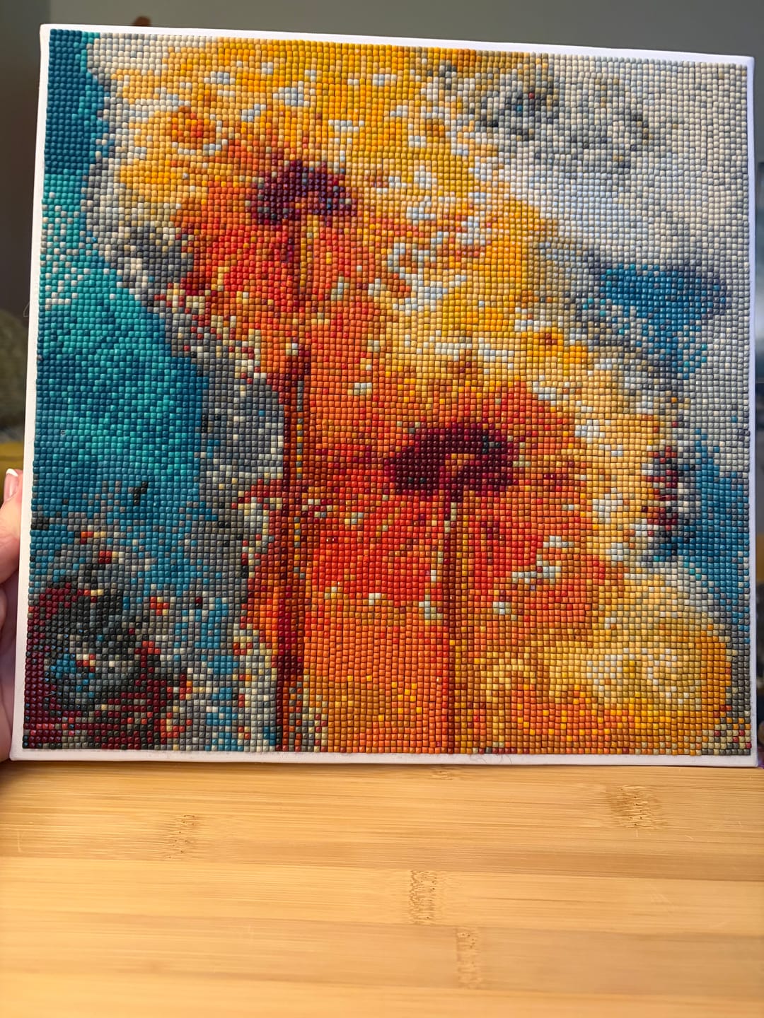 Customer photo review of Dandelion Painting - Premium Diamond Painting Kit