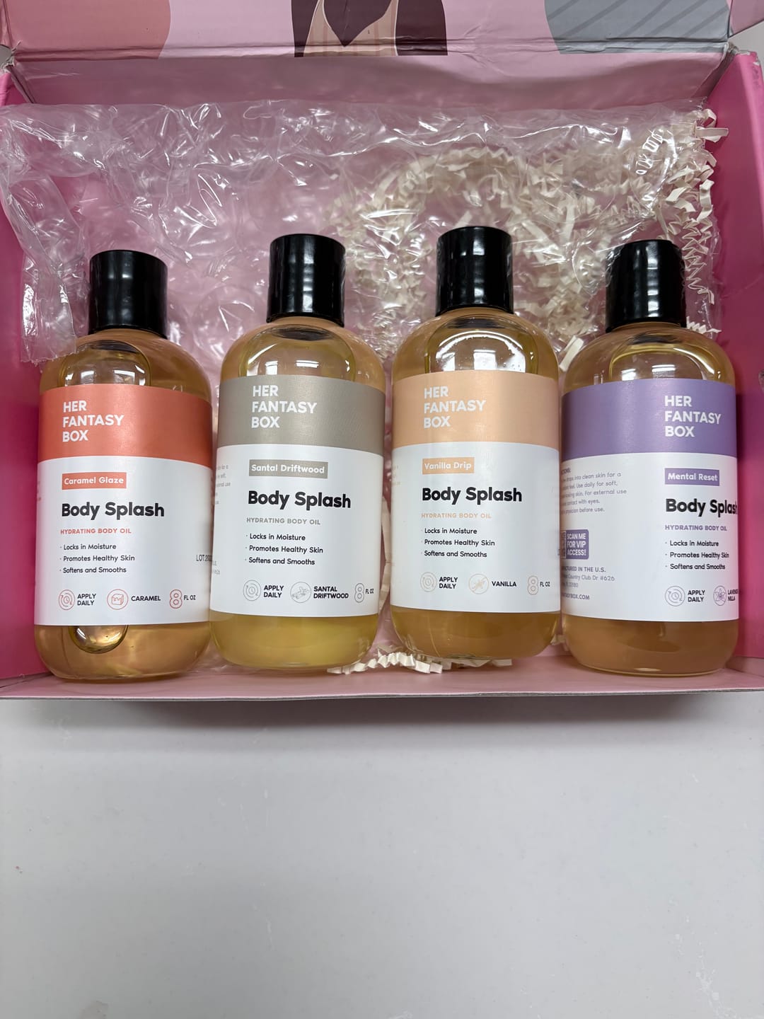 Customer photo review of Body Oil Gift Set