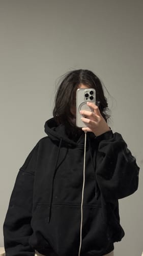Customer photo review of Cropped Oversized Hoodie