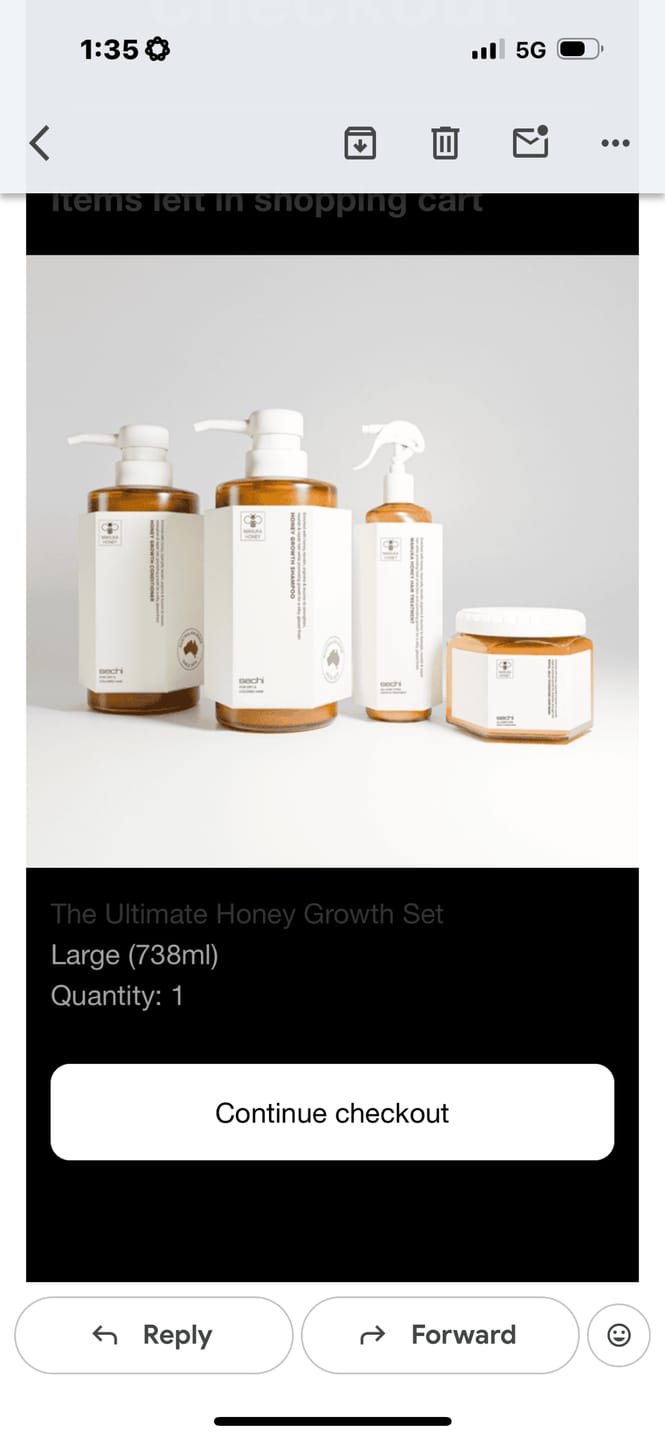 Customer photo review of The Ultimate Honey Growth Set