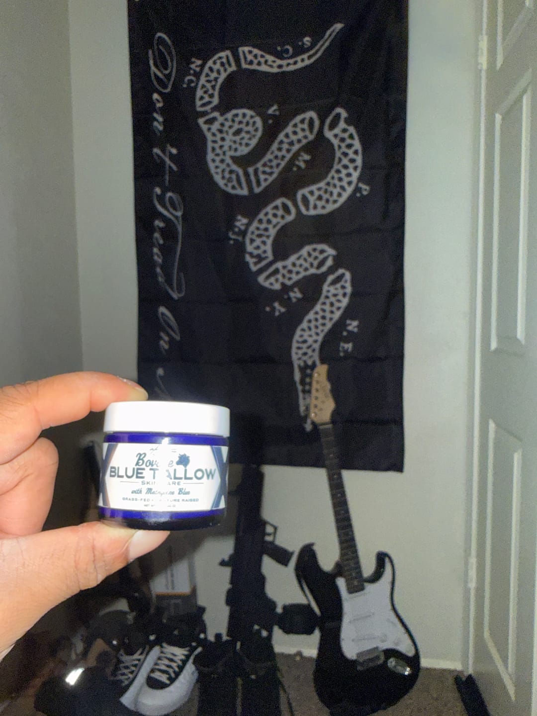 Customer photo review of Bovine Methylene Blue Tallow Balm (2 oz)