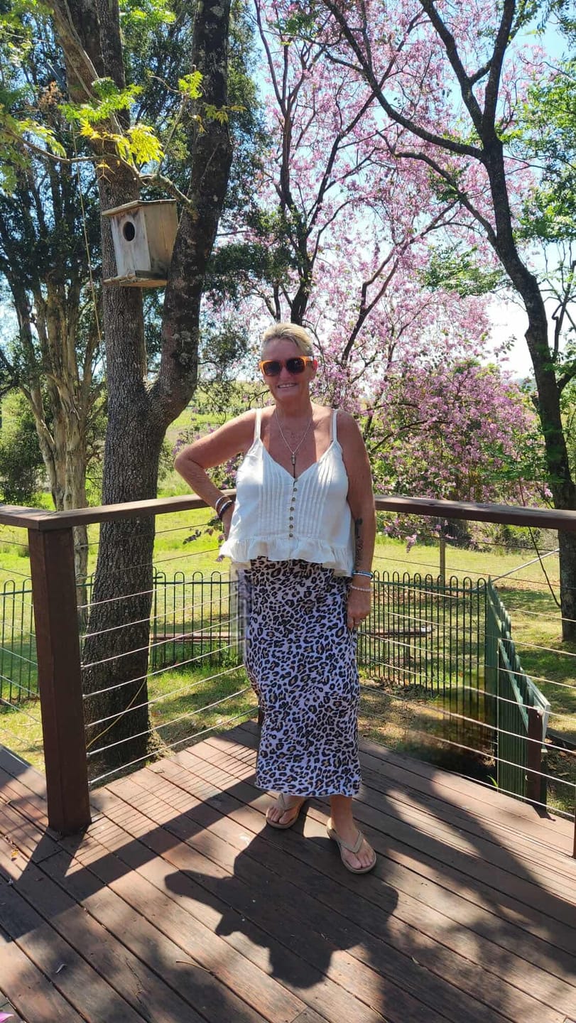 Customer photo review of Lily Rose Singlet | CROPPED | Natural
