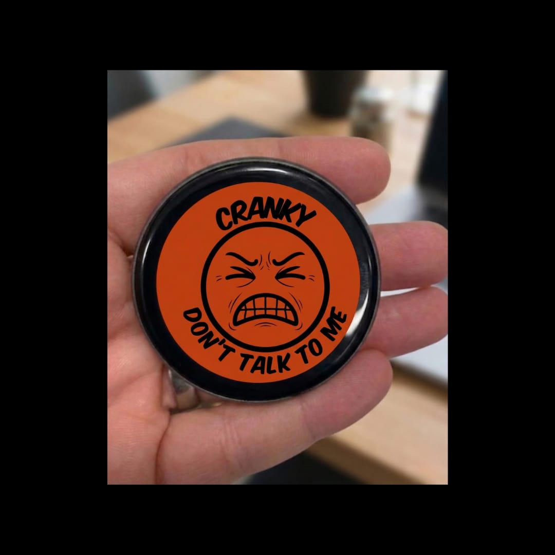Customer photo review of FaceFlip™ | Mood Badge