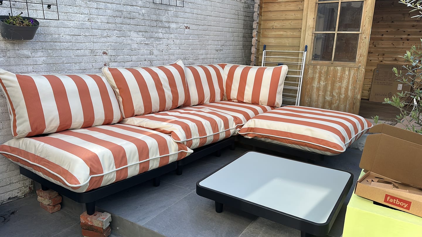Customer photo review of Fatboy Paletti Groot met Salontafel en afdekhoezen
