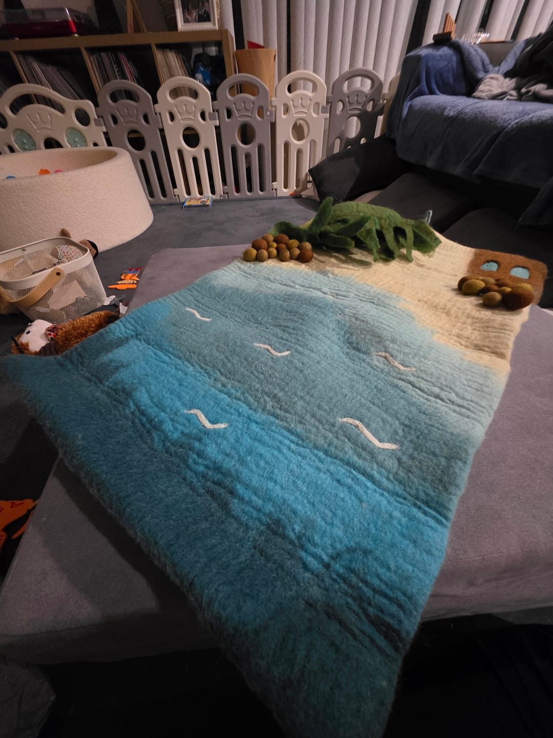 Customer photo review of Large Sea and Rockpool Play Mat Playscape