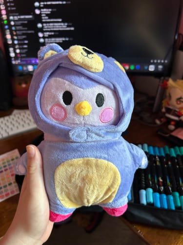 Customer photo review of Mini Finch Plushie - Small but Mighty Comfort