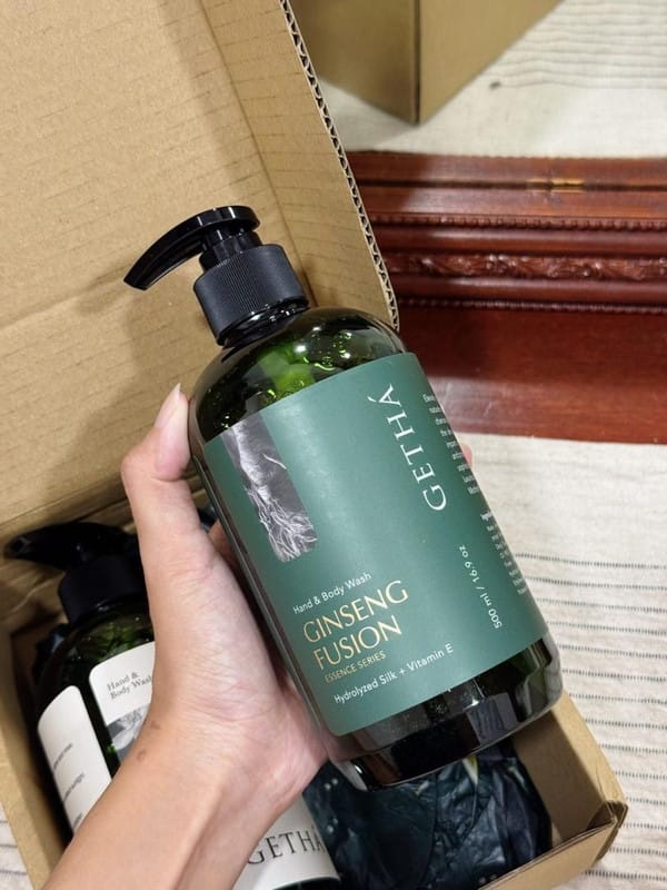 Customer photo review of Getha Premium Ginseng Body Wash 500ml
