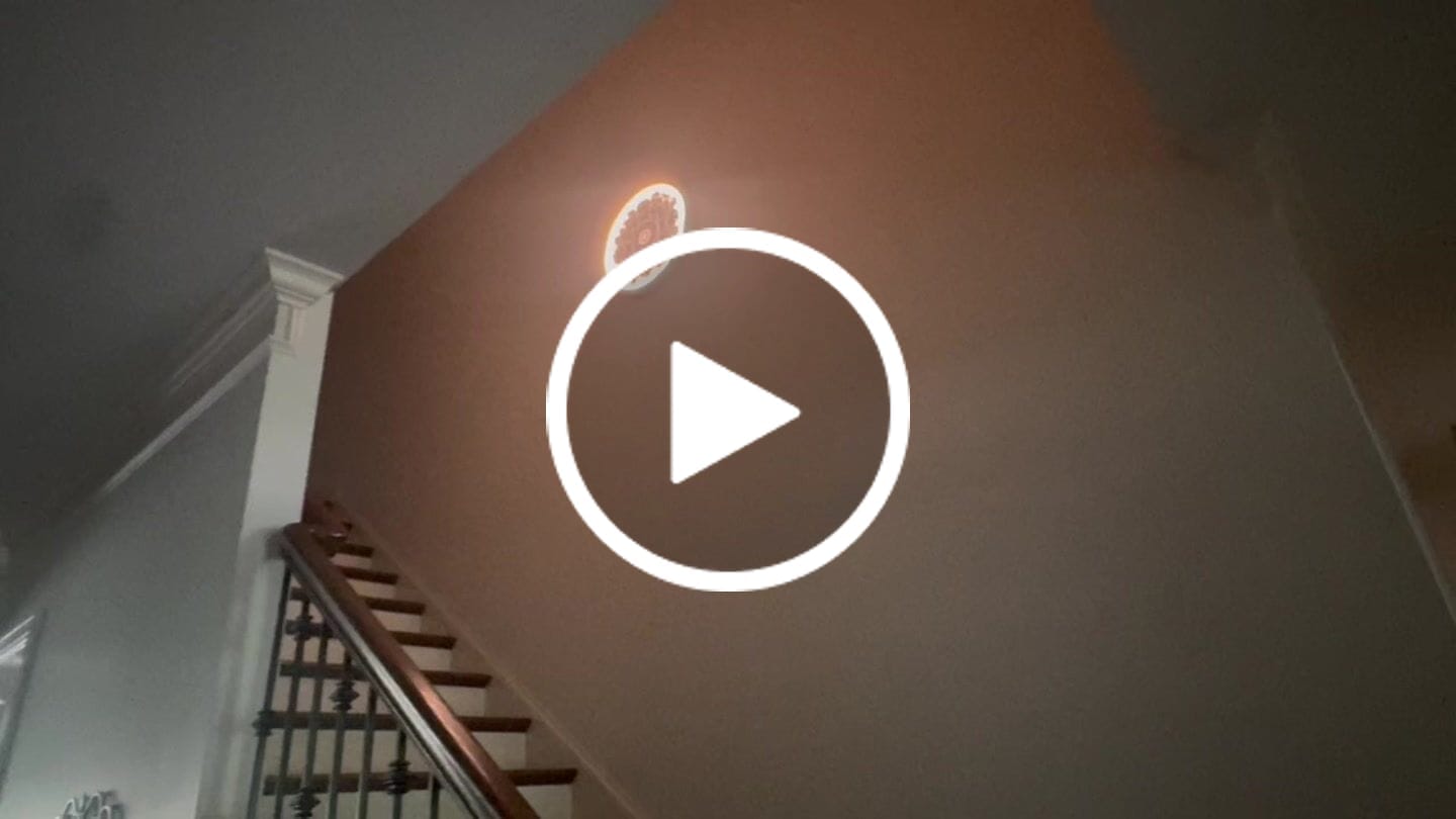Customer video review of Decorative French White Medallion LED Flush Mount Light