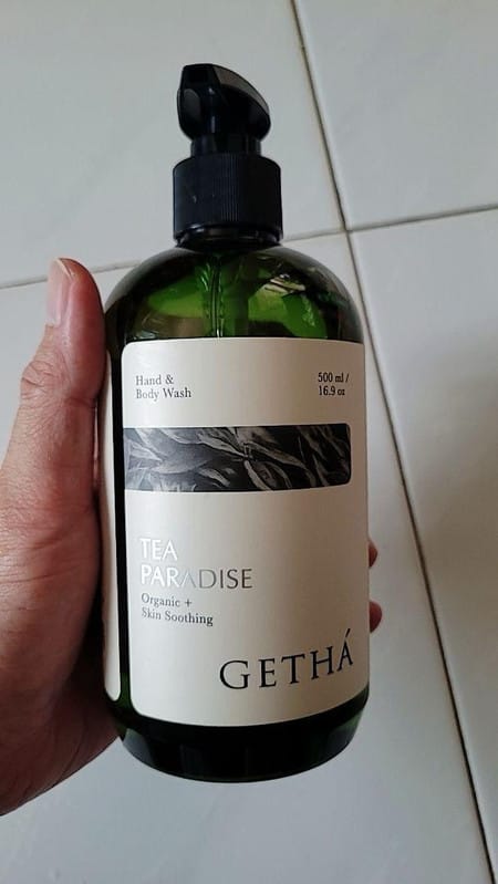 Customer photo review of Getha Premium Botanical Body Wash 500ml