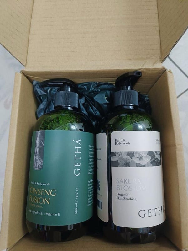Customer photo review of Getha Premium Ginseng Body Wash 500ml