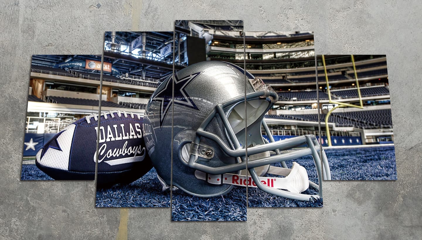 Customer photo review of Dallas Cowboys Canvas Painting Wall Art Decor Framed
