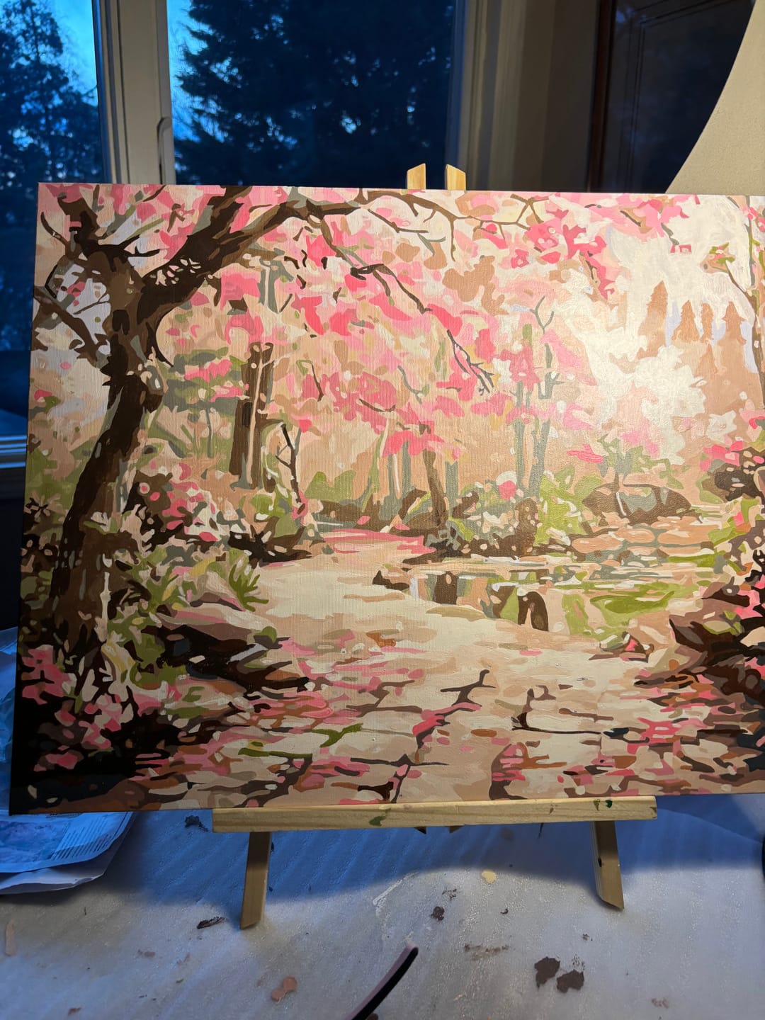 Customer photo review of Serene Sakura Stone Path