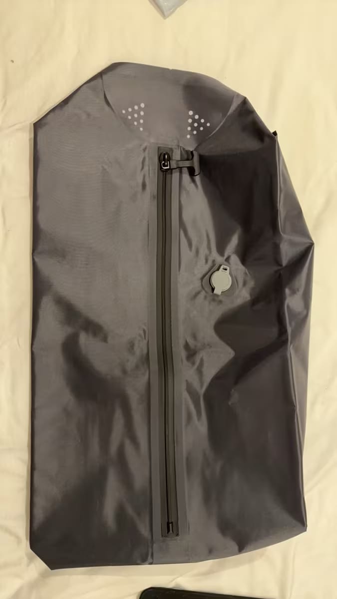 Customer photo review of Vacuum Compression Packing Bags – Travel & Storage Organizer