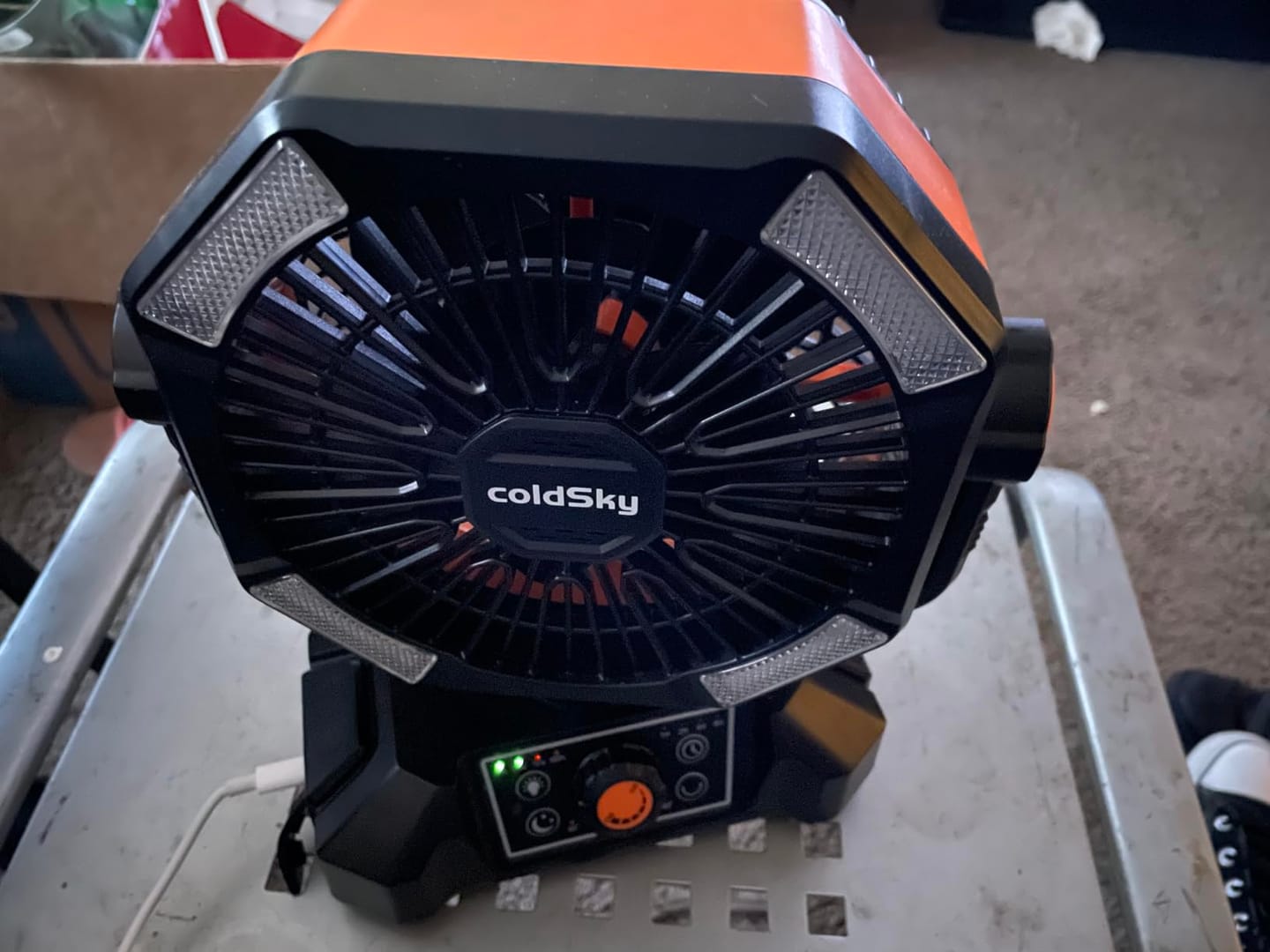 Customer photo review of 20000mAh Campingventilator mit LED-Laterne – 8-Stufen Akku-Ventilator