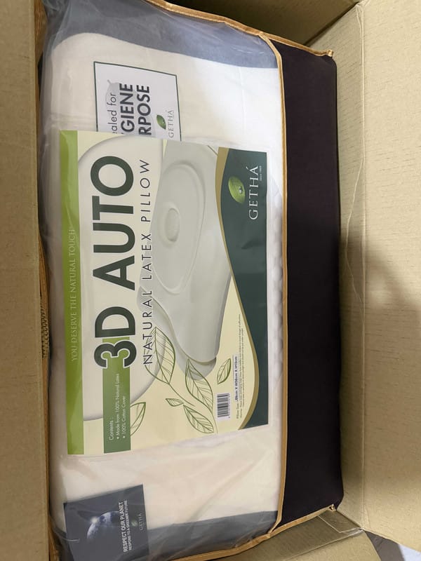 Customer photo review of Getha 3D Auto Latex Pillow