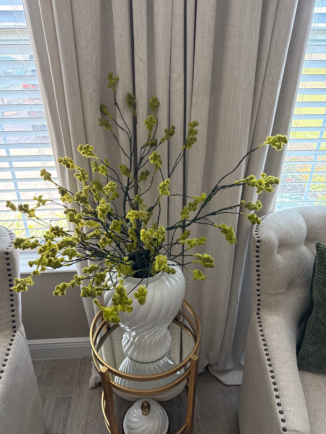 Customer photo review of Artificial Branch with Green Buds, High Quality Artificial Flower, DIY Flora, Home Decoration, Gifts, Home Decor by DesignedBy The Boss