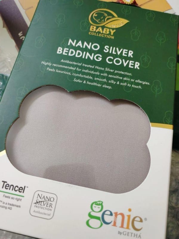 Customer photo review of Getha Baby Dimple Shoulder Latex Pillow Case - TENCEL™ Nano Silver Fabric