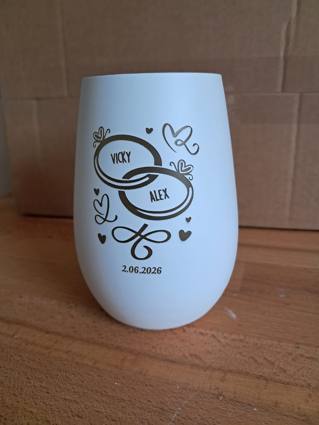 Customer photo review of Unsere Herzen - Paar-Windlicht