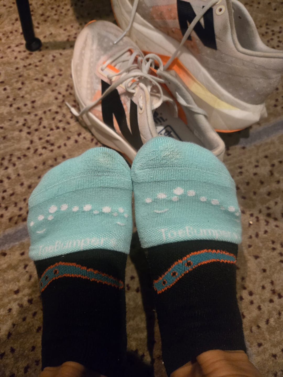 Customer photo review of Women's Toe-Protection Compression Running Socks (2 Pair)