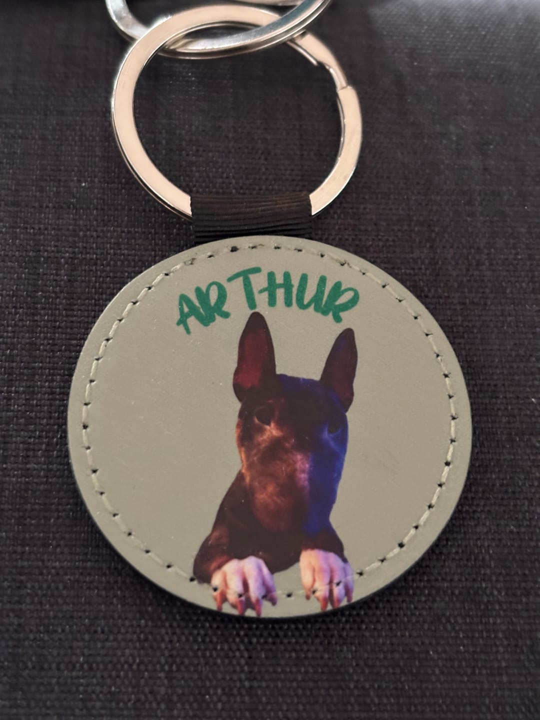 Customer photo review of Portrait d'animal - Porte-clés personnalisé