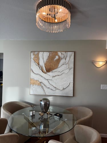 Customer review photo for Plaster Art Texture Painting #SG475