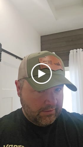 Customer video review of Richardson 112 Genuine Leather Patch Hats Laser Engraved