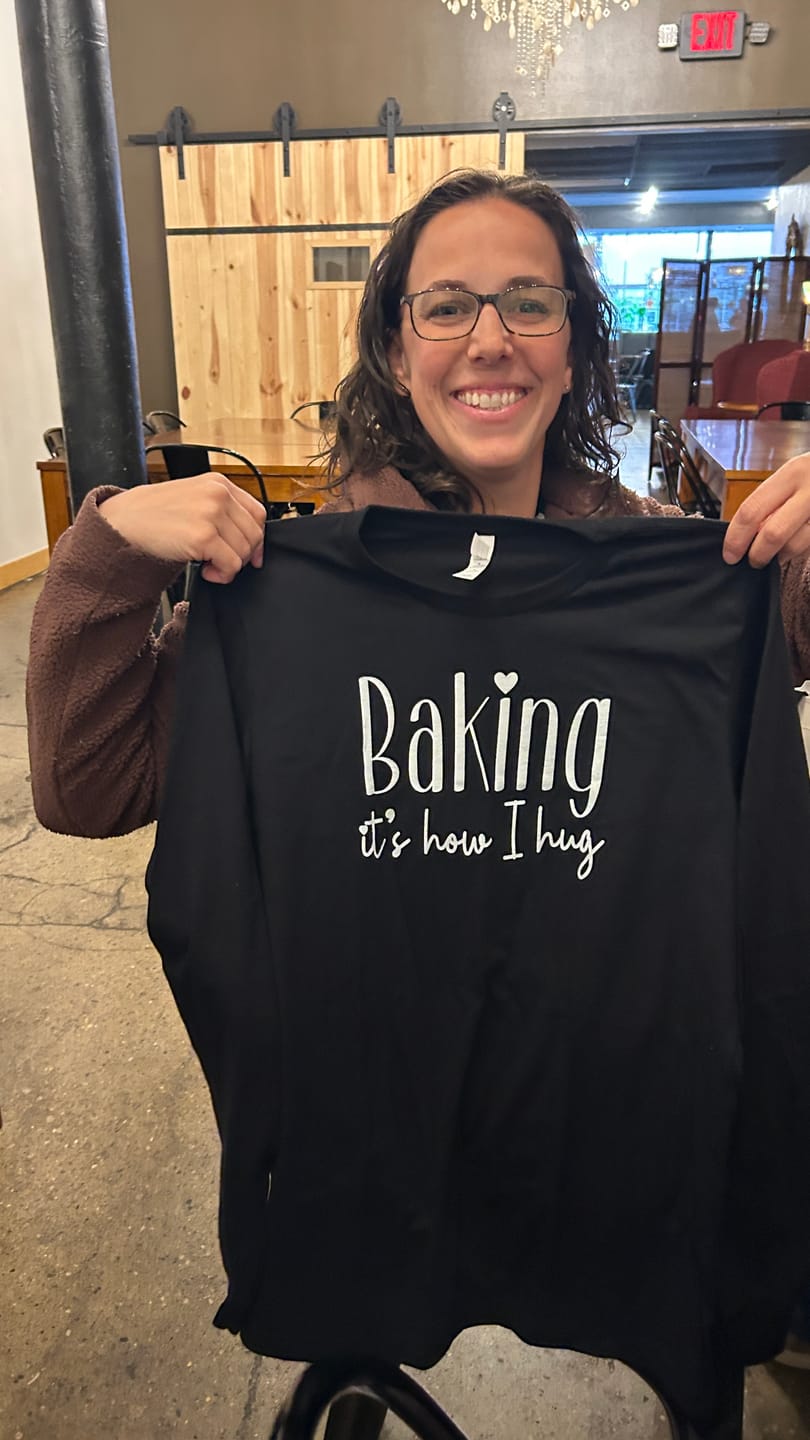 Customer photo review of Baking Hug Long Sleeve Tee