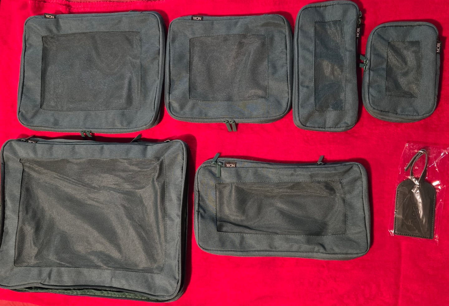 Customer photo review of Compressible Packing Cubes (6 Pieces)