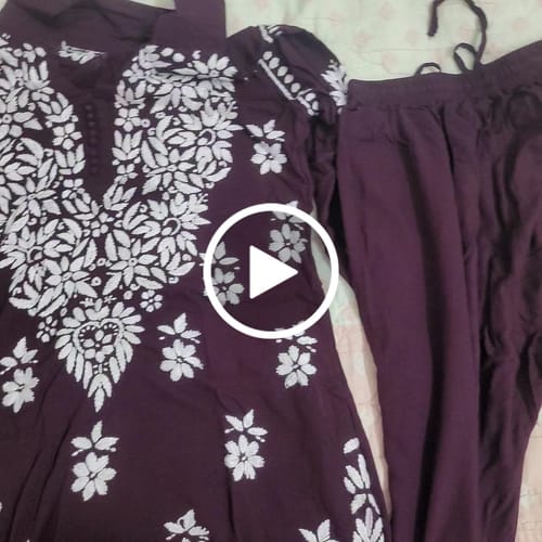 Customer video review of Maahi Chocolate Brown Rayon Coord set