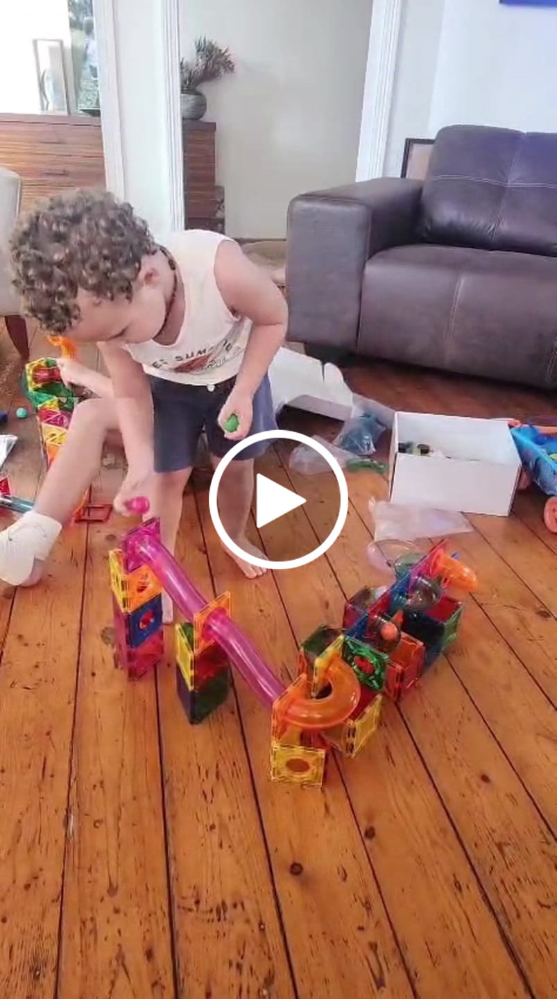 Customer video review of Marble Run Set