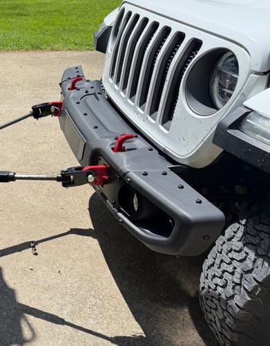 Customer photo review of Jeep Wrangler JK/JL/JT Front Shackle Tab Kit (Rated 10,000-lbs Tensial Strength Tow Point)
