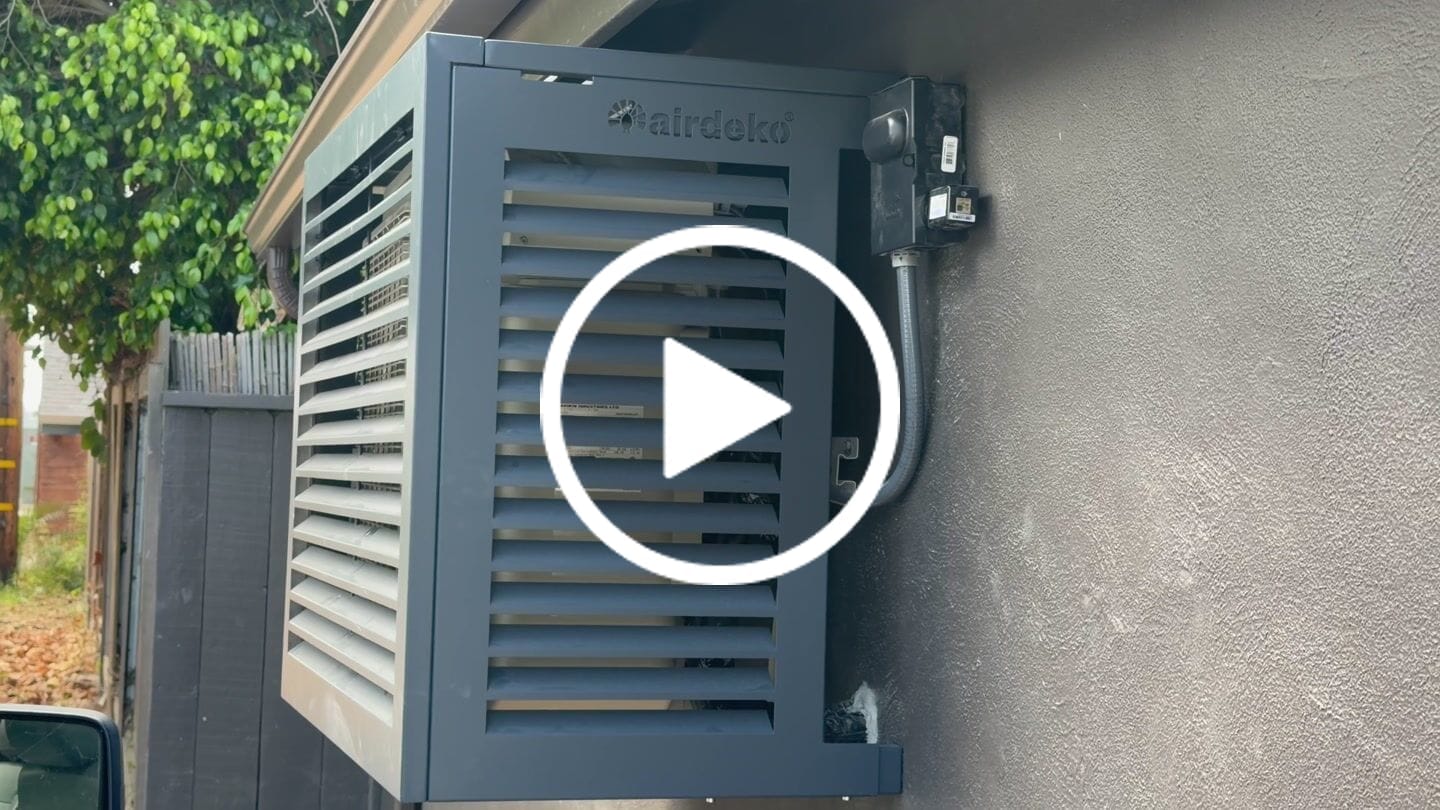 Customer video review of Mini-Split AC Cover - Black