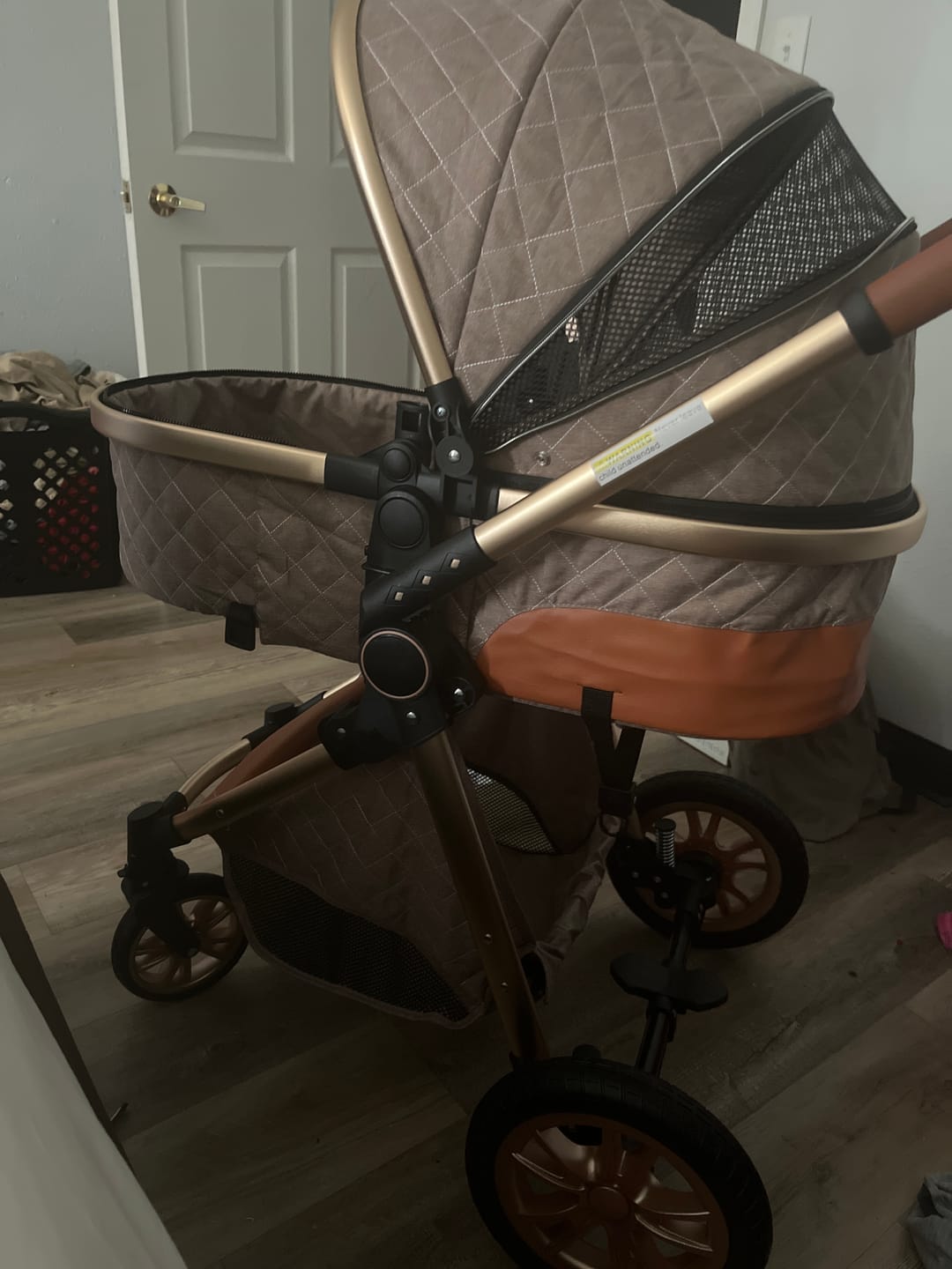 Customer photo review of Khaki Premium 3-in-1 Baby Stroller (Car Seat & Base Included)