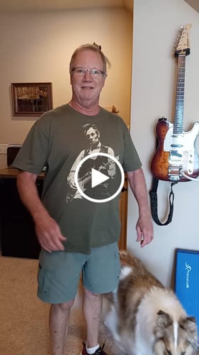 Customer video review of Lincoln Guitar T-Shirt