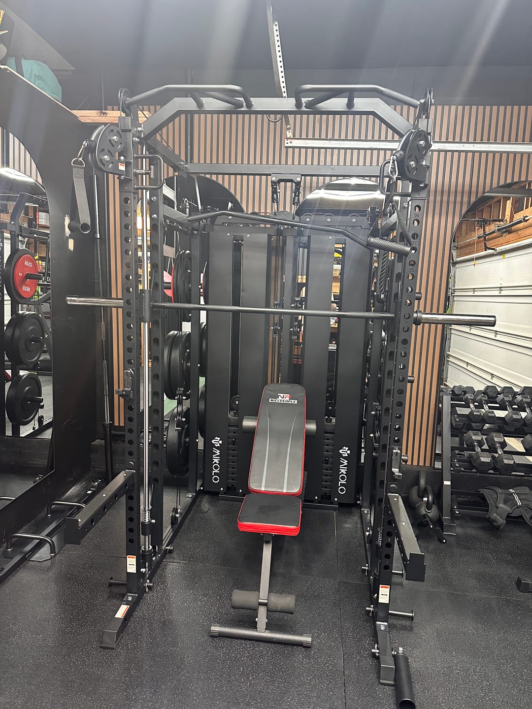 Customer photo review of HORUS™ Smith Machine Functional Trainer With Dual Weight Stack